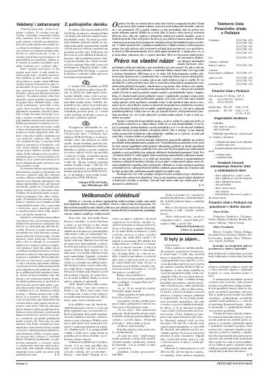 Vnitřní strana (titulní chybí) — Leden 2006