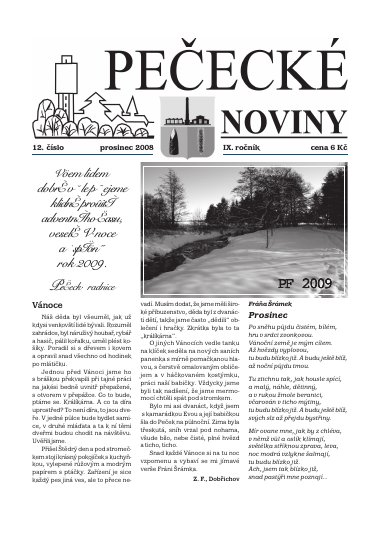 Titulní strana — Prosinec 2008