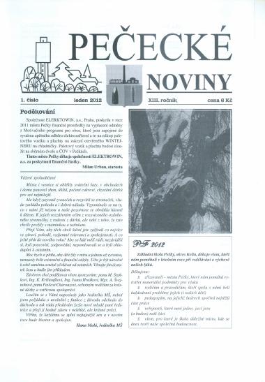 Titulní strana — Leden 2012